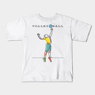 Volleyball Sport Kids T-Shirt